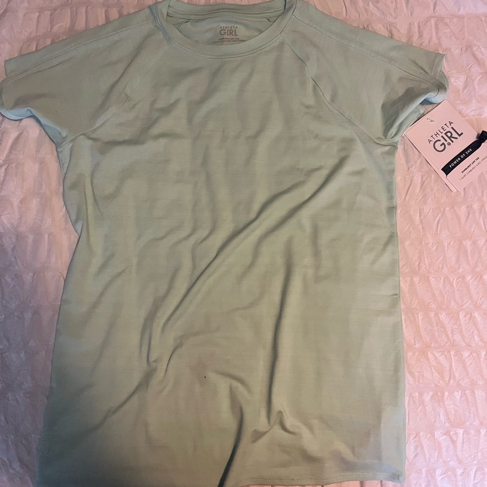 Athleta Girl Mint green New with tags athleta short sleeve shirt